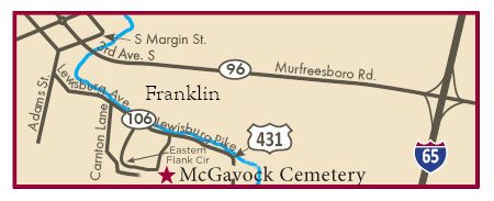 McGavock Cemetery map